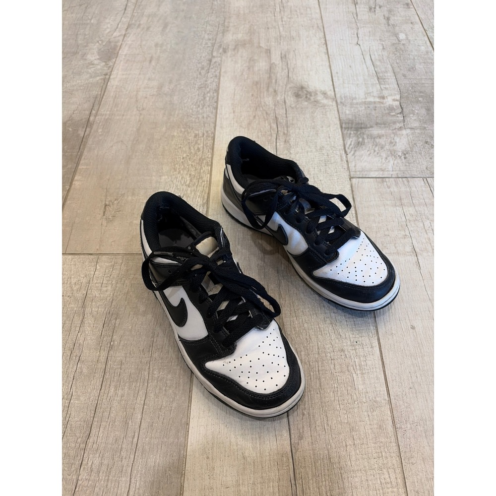 Nike Dunk Low Panda Black White Sneakers CW1590-100 Kids Shoes